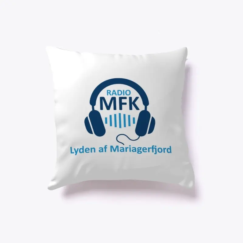 Radio MFK Hvid Pyntepude